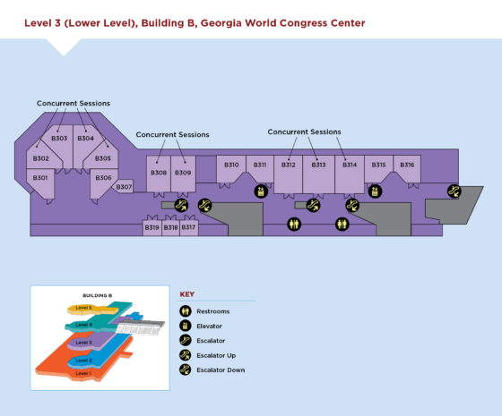 Level 3 (Lower Level) Building B, Georgia World Congress Center