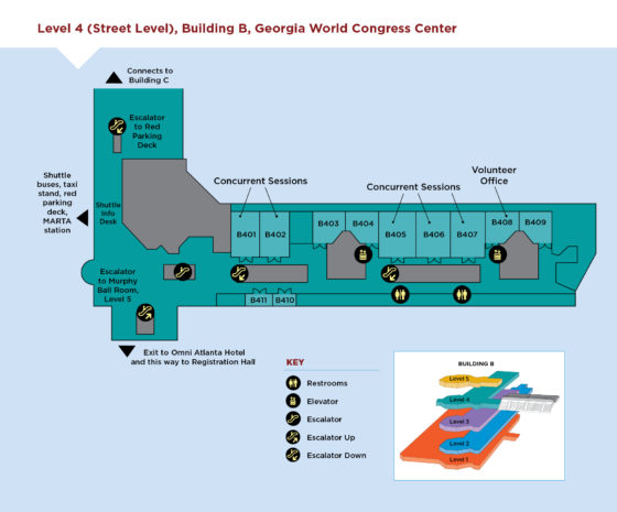 Level 4 (Lower Level) Building B, Georgia World Congress Center
