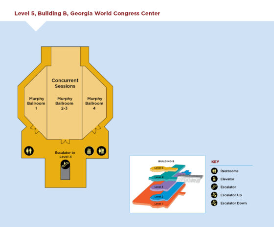 Level 5 (Lower Level) Building B, Georgia World Congress Center